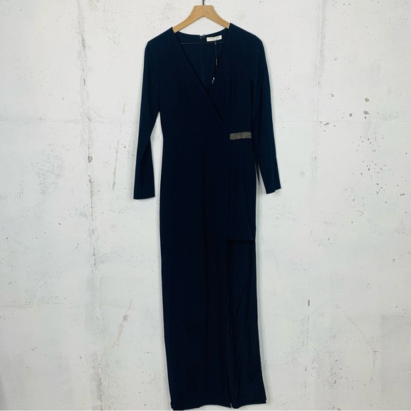 halston heritage maxi dress Halston Heritage Black Mesh Illusion Gown Maxi Dress 0